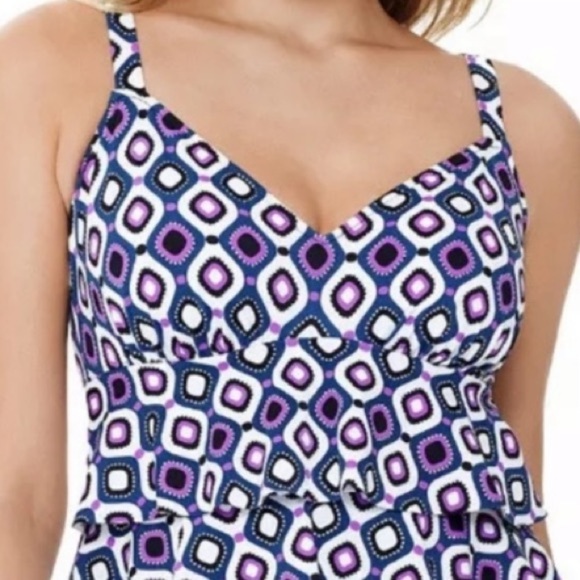 SWIM Solutions Jewels Tummy Control One Piece - Picture 3 of 7